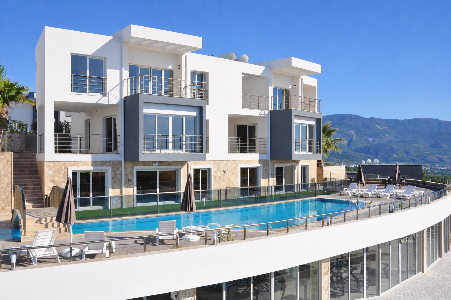 Pool terrace & residences